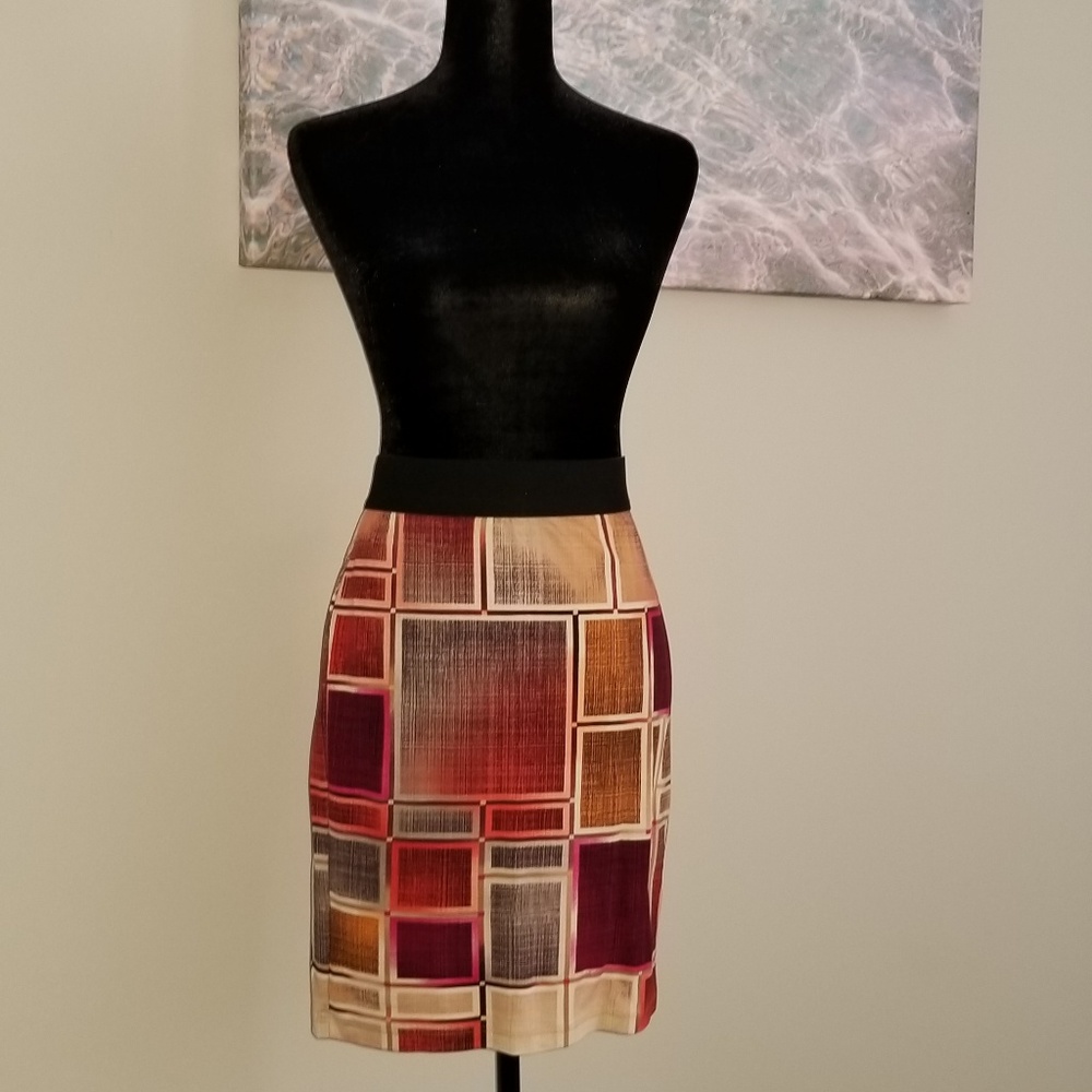 KAREN KANE Colorblock Stretch Pencil Skirt - Picture 2 of 4